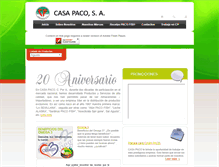 Tablet Screenshot of casapaco.com.do